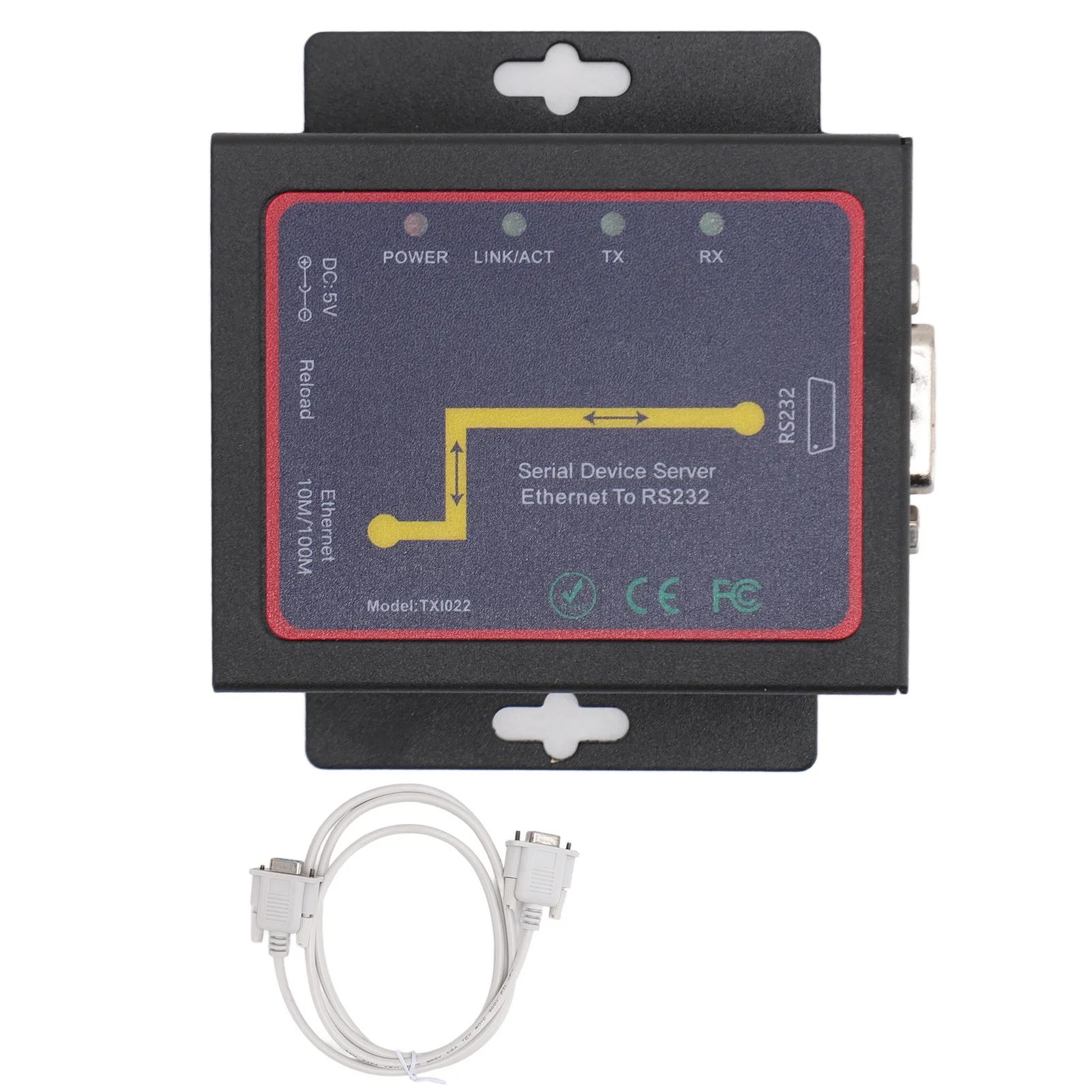 

Адаптер последовательной сети RJ45 к RS232 Ethernet к RS232 Сервер последовательных устройств IP двунаправленная передача для последовательного принтера