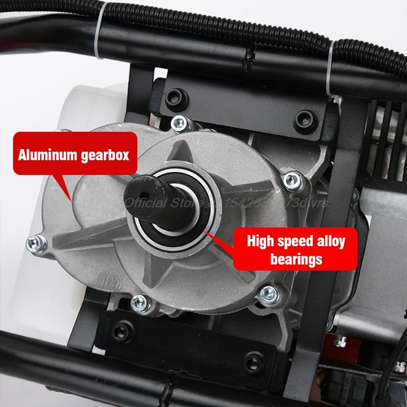 Herramienta de perforación de tierra, perforadora de agujeros de gasolina pequeña agrícola de alta potencia, adecuada para el sitio de plantación de huerto de pesca en hielo