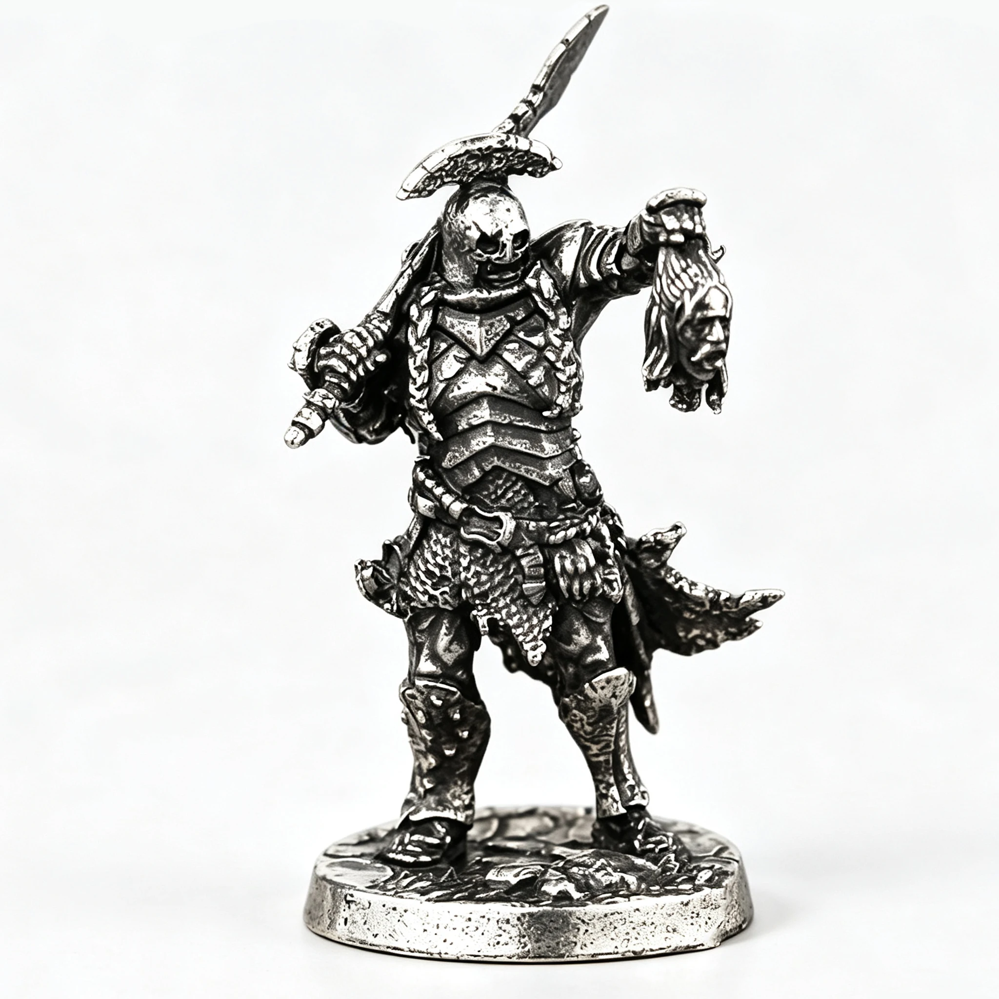 Metal Lord of the Rings orc army soldier doll miniature collectible model tabletop game chess piece ornament to give boyfriend