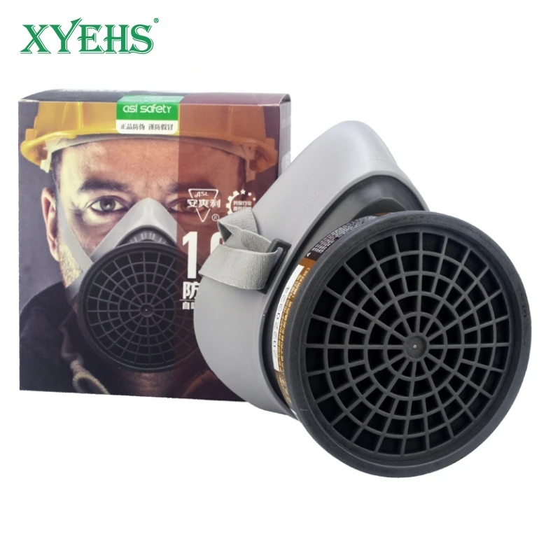 

XYEHS Reusable Half Respirator Gas Mask with ≥95% Gas Filter Cartridge Face Cover Face Shield for Gases Dust Vapors Chemicals