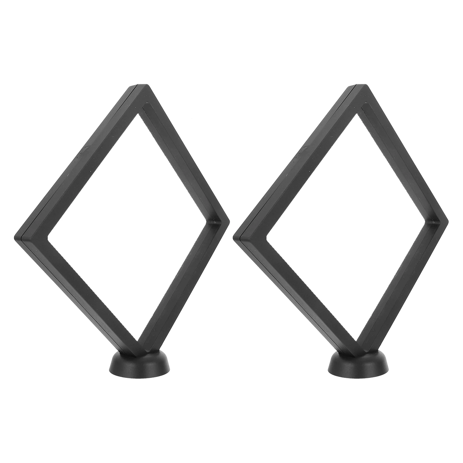 

2pcs Jewelry Display Box Suspension Frame Floating Case For Earrings Rings Necklaces Bracelets Storage Oxidation Proof