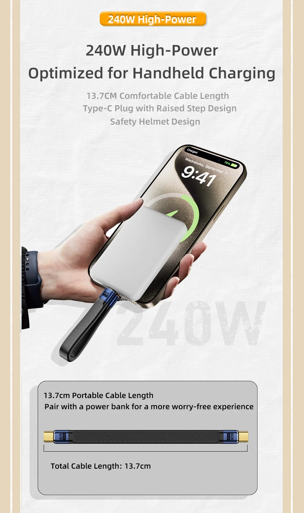 240 واط 40 جيجابت في الثانية USB4 قصيرة USB C إلى USB C كابل شحن سريع نوع C نقل البيانات 8K شحن البيانات تمديد كابل المفاتيح كابل