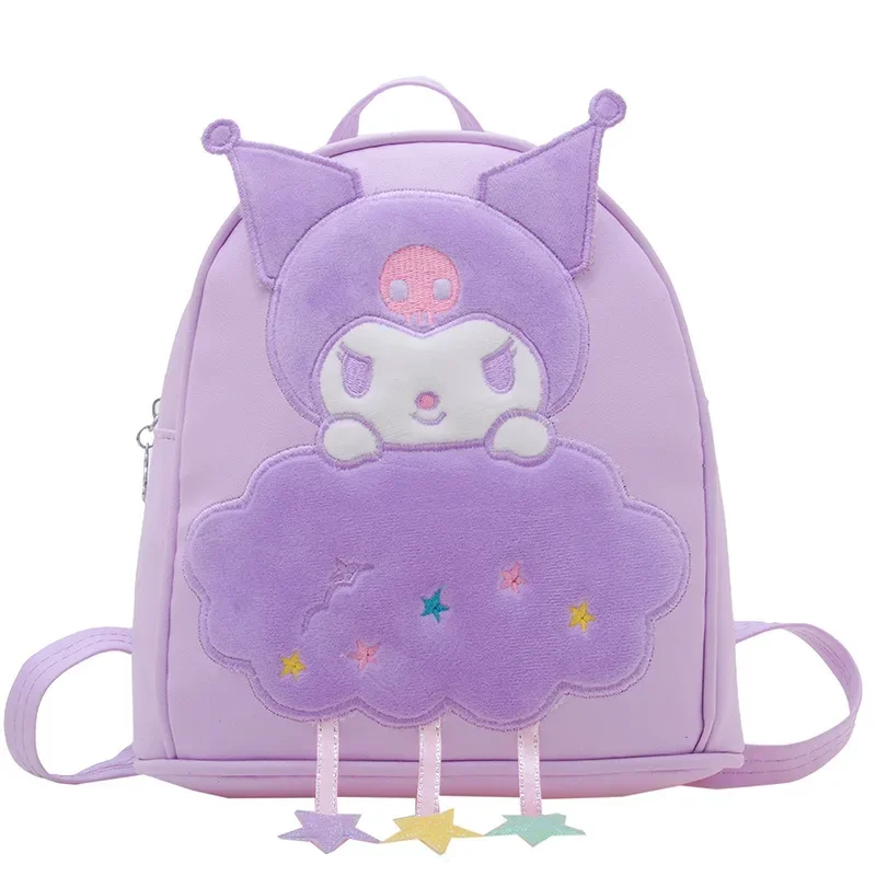 Sanrio Hello Kitty Backpack Cartoon Kuromi My Melody Cinnamonroll Backpacks Kawaii Schoolbag Kids Shoulders Bag for Baby Girls