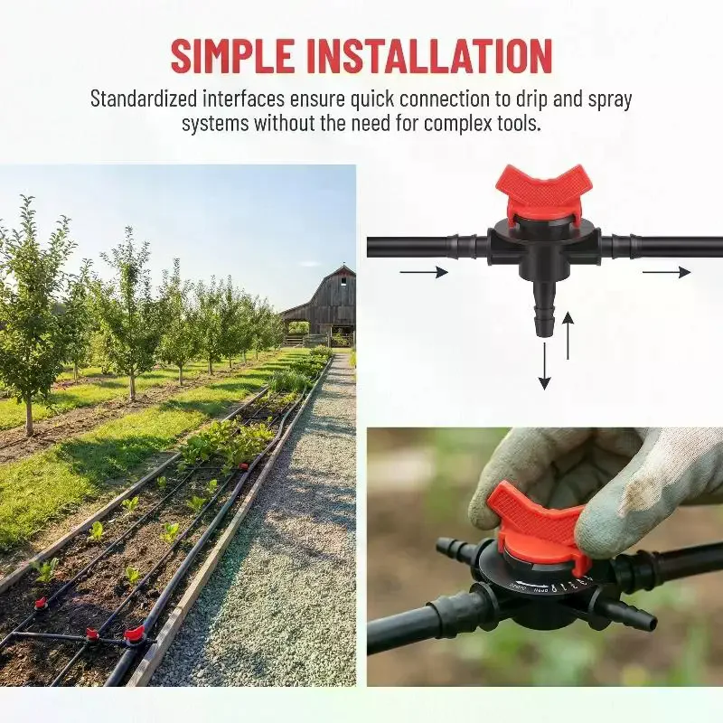 Automatic Drip Irrigation System for Fruit Trees with Fertilizer Injector Valve Supports Large and Small Gardens