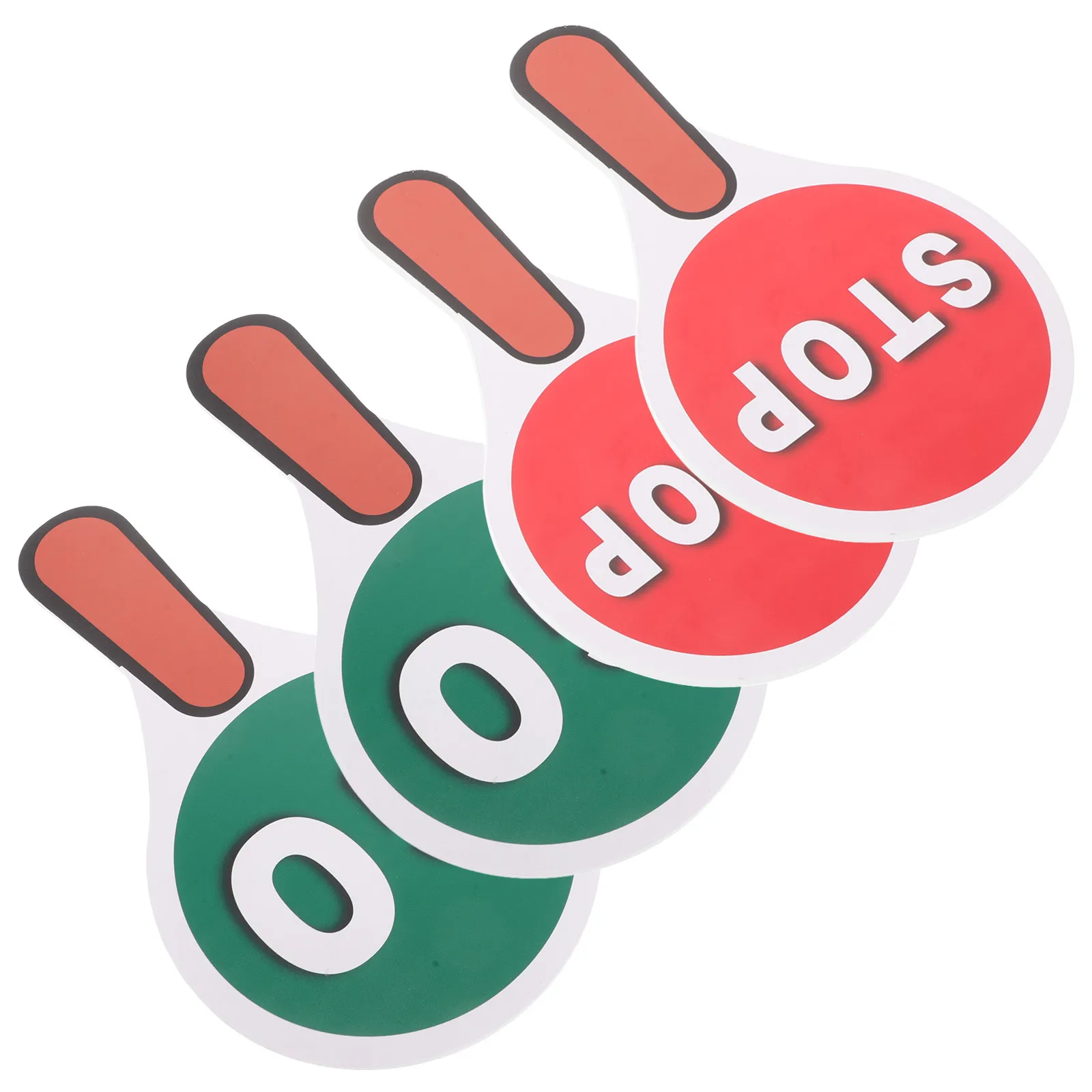 

2Set Handheld Stop Double Sided Red Green PVC Waterproof Road Safety Teaching Traffic Sign