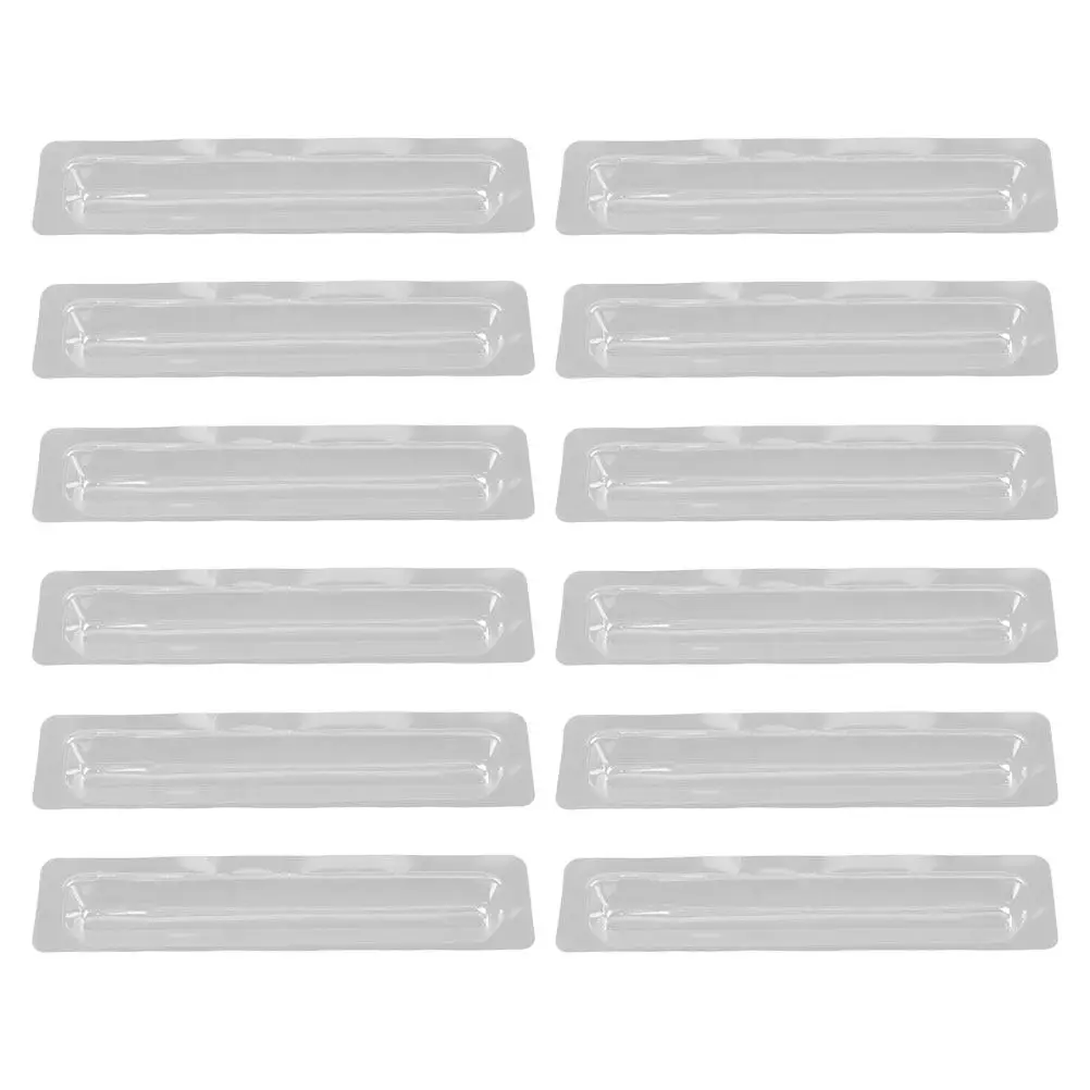 12Pcs Clock Pointer Protective Shell Transparent Sturdy PVC Anti-Collision Wall Clock Hands Cover for Quartz Wall Clocks Parts