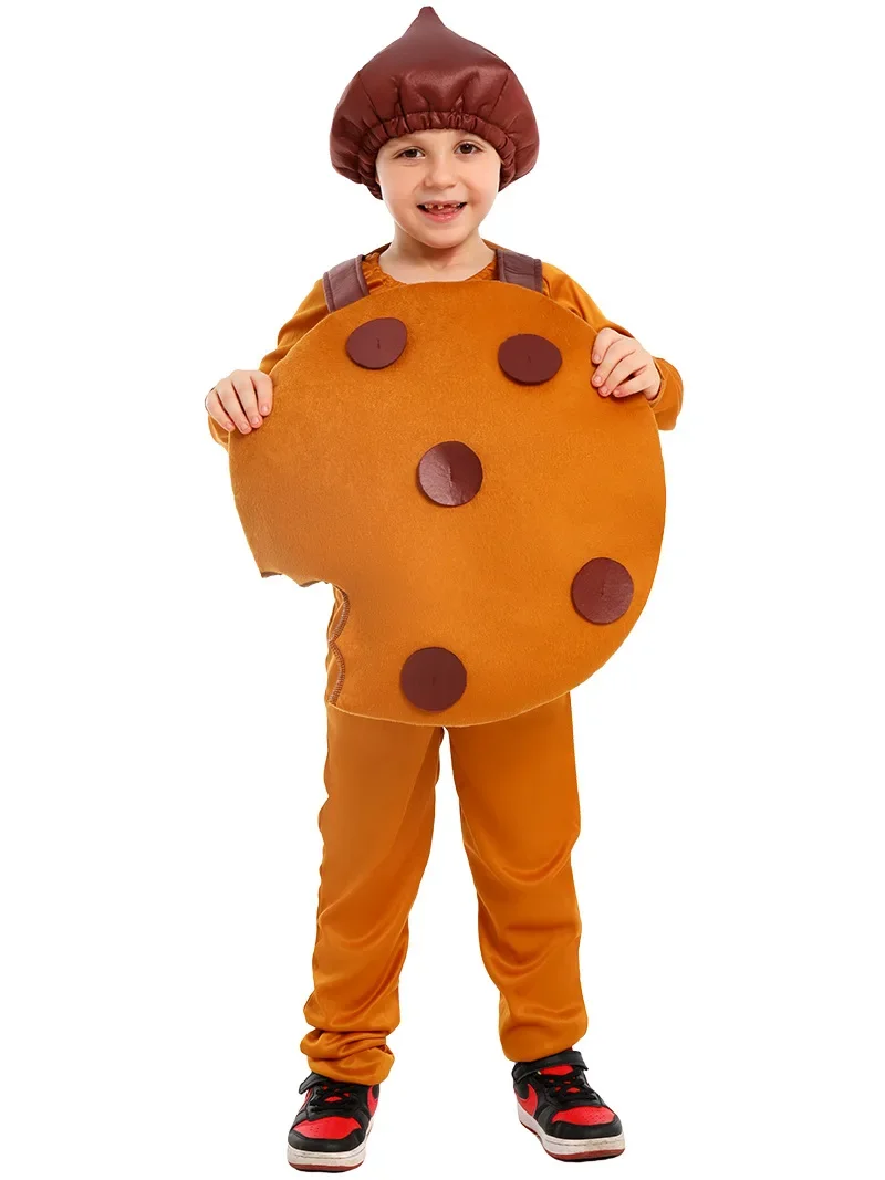 Funny Cosplay Cookies Costume for Children Food Party Cosplay Props