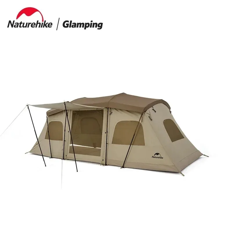 

Naturehike 2022 New Quick Open Tunnel Tent Outdoor Camping Rainproof Sunscreen Extended Three Halls One Room Big Quick Ope Tent