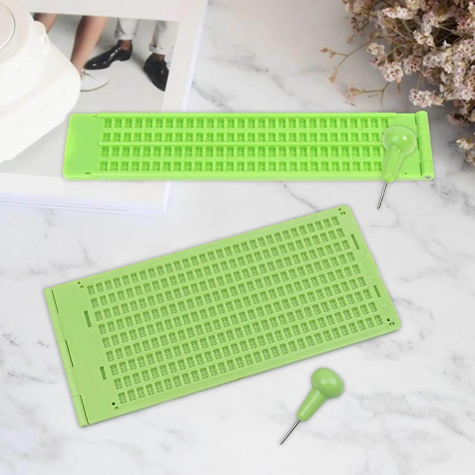 Braille Writing Slate Braille Learning Tool Kit for Beginners Adult School