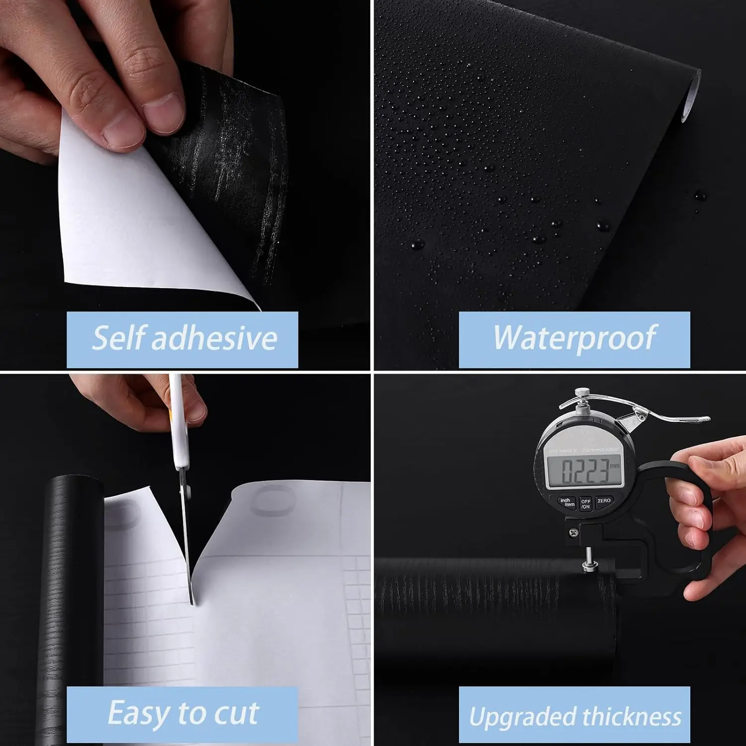 55 سنتيمتر الخشب الحبوب ملصق ذاتية اللصق عالية الجودة خلفية مناسبة ل كونترتوب المطبخ خزائن الجداول الجدران تجديد #3