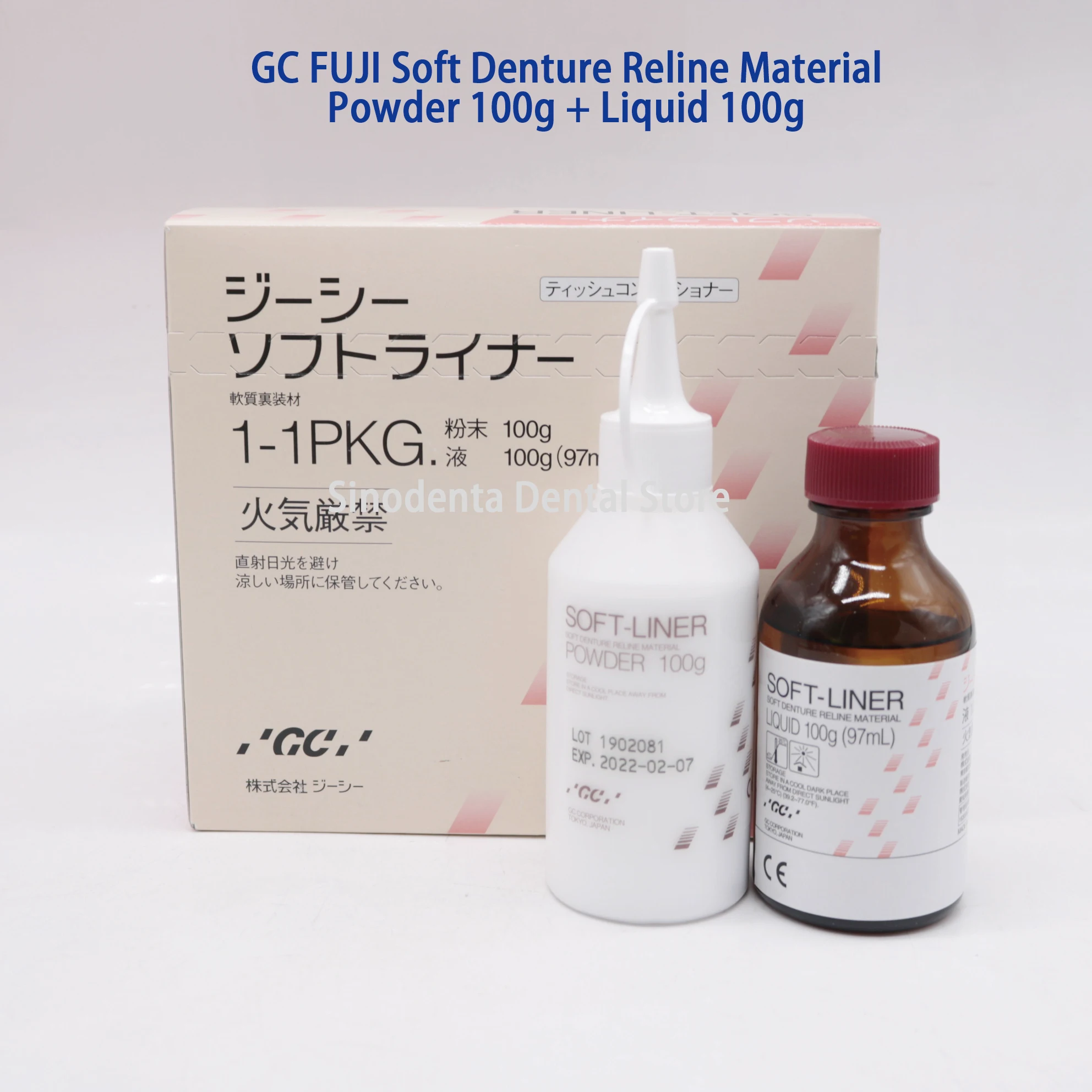 New Denture Soft Liner Material Fuji Tissue Conditioner Self Cure Acrylic Temporary Relining Lining Dental Laboratory Products