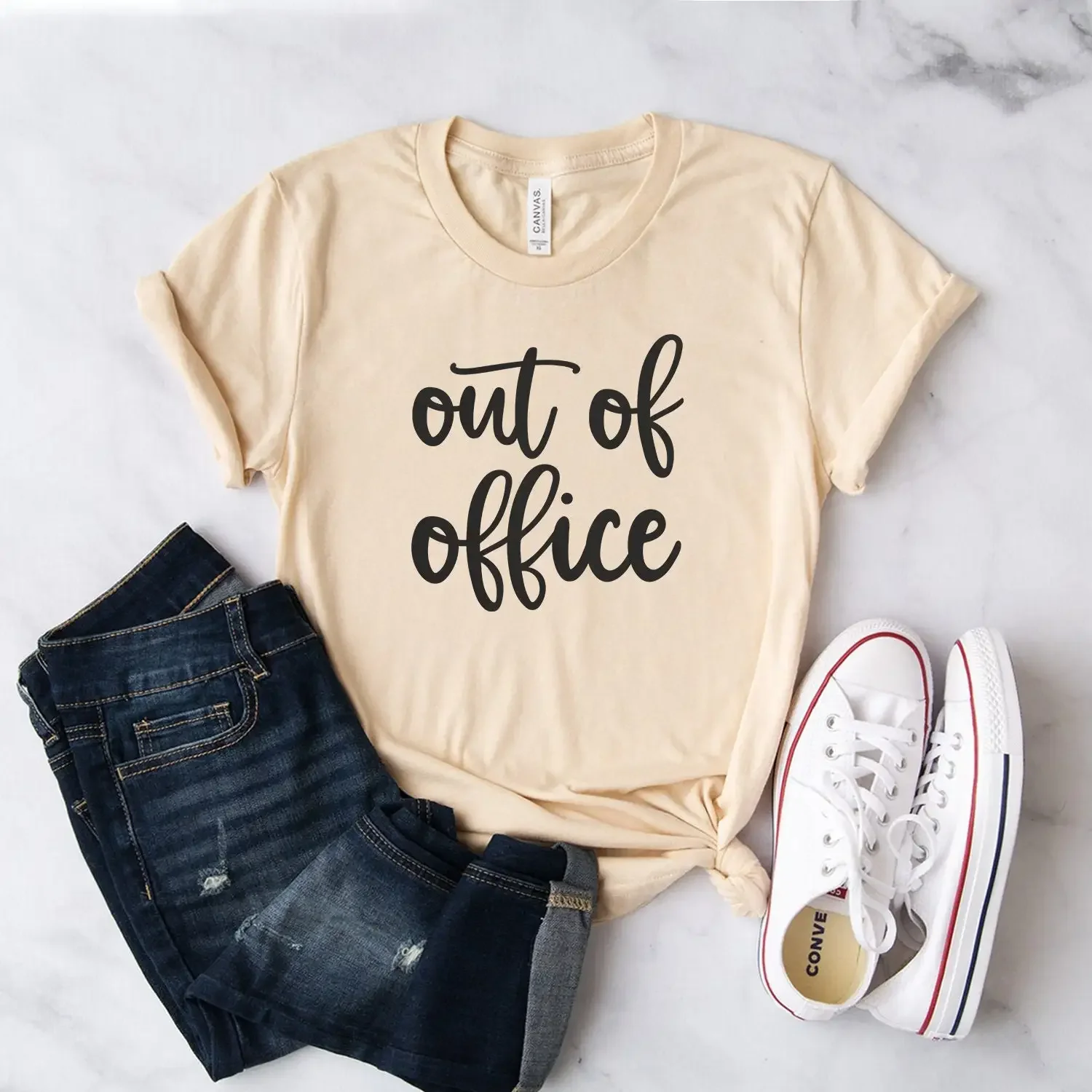 Out Of Office T Shirt Mom Getaway Off Duty Travel Matching Vacation Softstyle