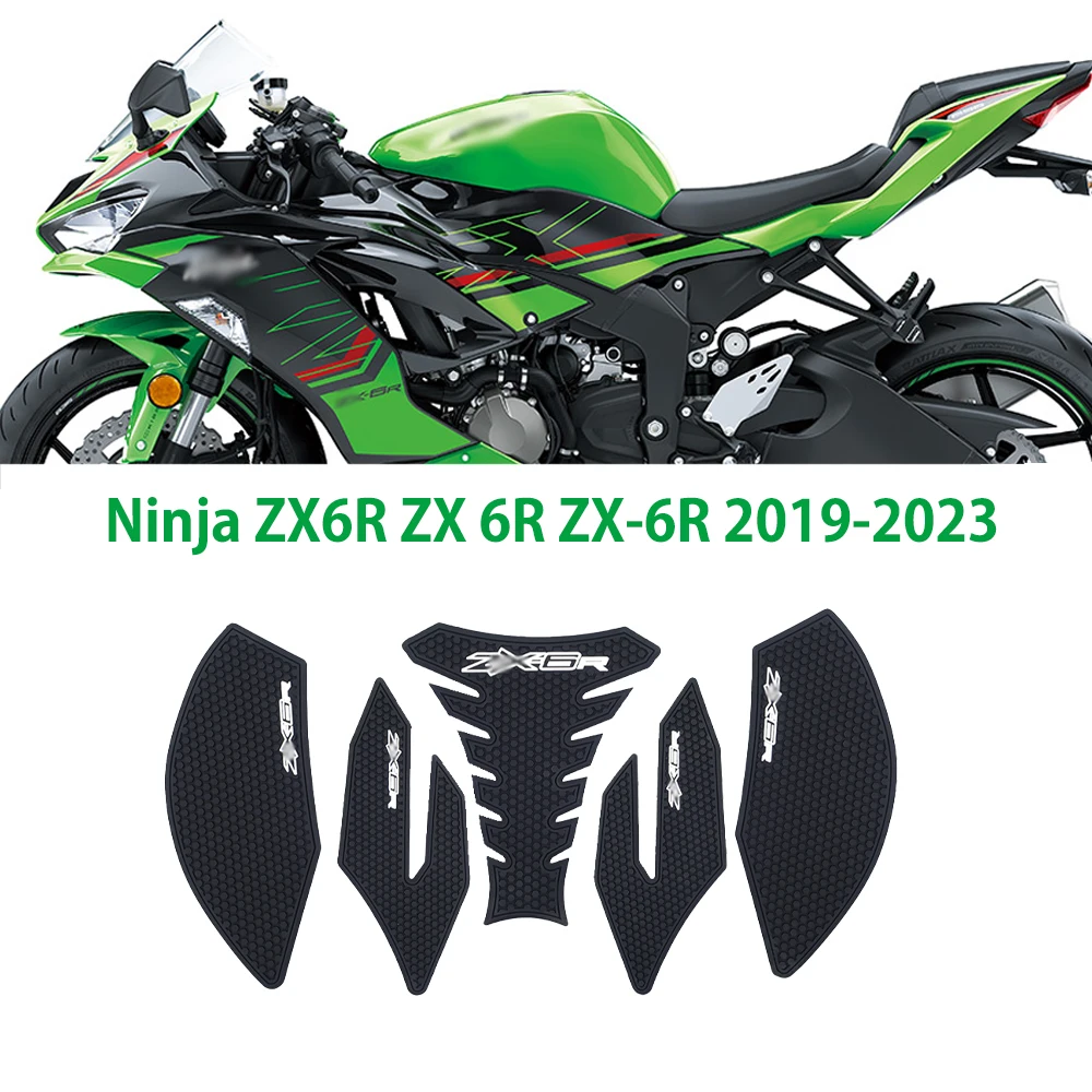 

For Ninja ZX6R ZX 6R ZX-6R 2019-2023 Motorcycle Tank Pad Protector Sticker Decal Gas Knee Grip ZX6R New
