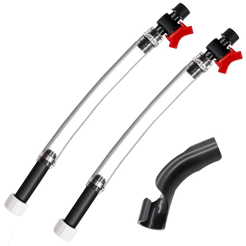 3PCS Racing Fuel Hose With Ball Valve Shut Off,Racing Fuel Jug Hose With Hose Bender Kit.For Scribner Fuel/Jegs/LC2 Jugs