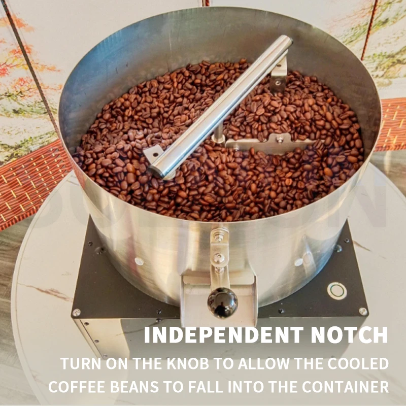 コーヒー豆クーラー電気コーヒー豆急速冷却機家庭用コーヒー豆クーラー豆をかき混ぜて煙を除去します