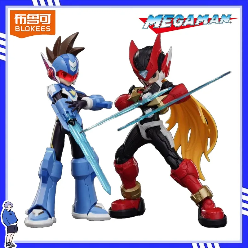 Neuer Blokees Mega Man Beyond Edition Zero Shooting Star Snap-Fit Modellbausatz PVC Artikulierte Actionfigur Sammlerstück Geschenk