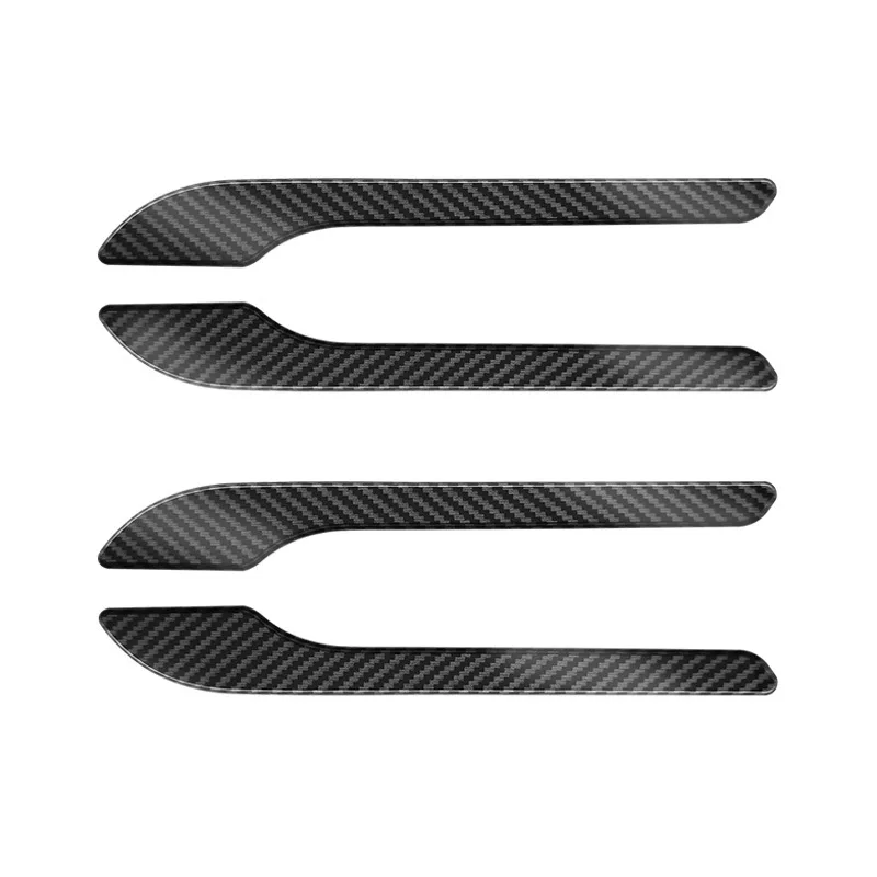 Bright Carbon  Pattern Door Handle Wrap Cover for Tesla 2025 Highland Model 3/Y – Anti-Scratch ABS Decorative Stickers