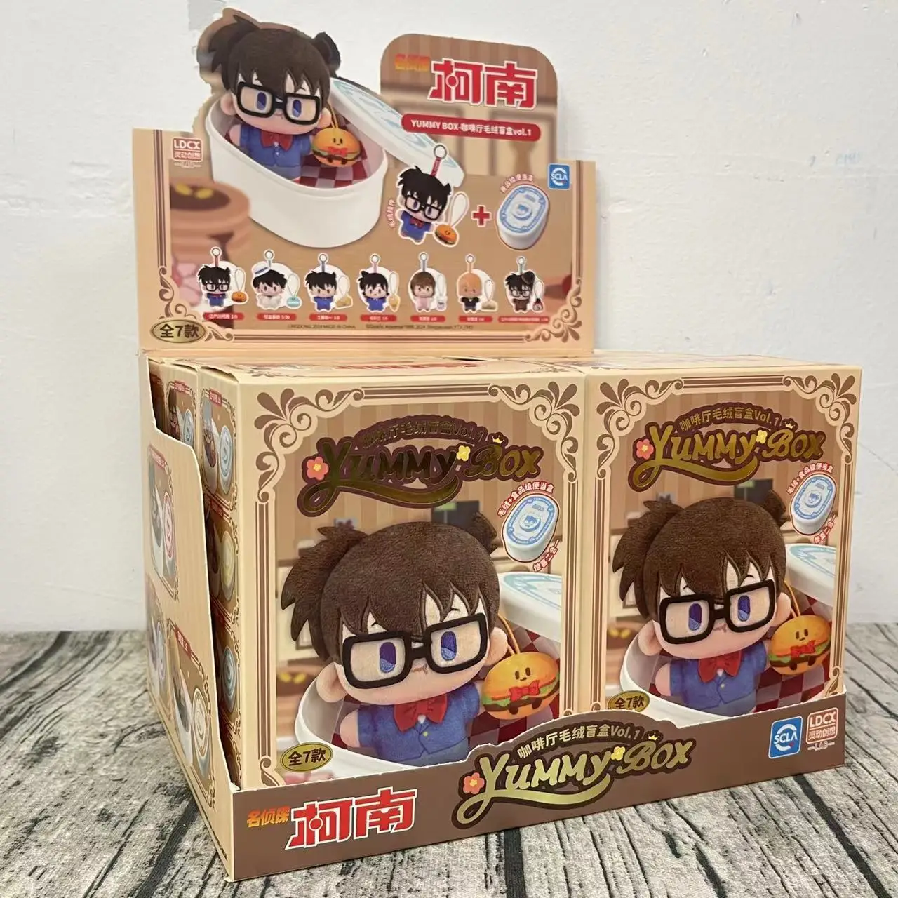 นักสืบ Conan Surprise กล่องตาบอดอะนิเมะอุปกรณ์เสริมของแท้ตุ๊กตาทําด้วยมือตุ๊กตา Bento Box Co ตราจี้