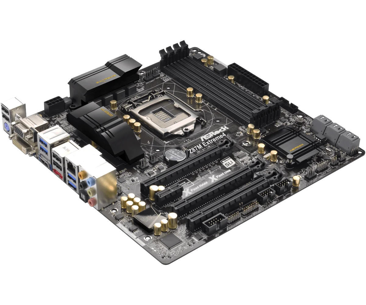 Imagem -03 - Asrock-placa-mãe Z87m Extremo Lga 1150 Intel Z87 Ddr3 32gb I74790 4770 4590 4370 4130 G3450 Micro Atx