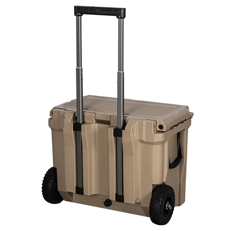 Large size  cooler box  rotomolded Durability ice box with handle campingice ice chest cooler with wheels