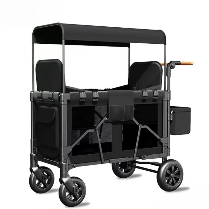 

Double Baby Stroller Suitable for Outdoor Camping with Sunshade Foldable Children's Travel Stroller Twin Baby Stroller