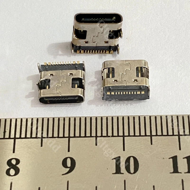 Cltgxdd 20 Stück 16-Pin Typ-C Buchse USB3.1 SMT SMD DIP Stecker Hochstrom-Ladeanschluss für PCB-Leiterplatten-Reparatur DIY – Detail 12