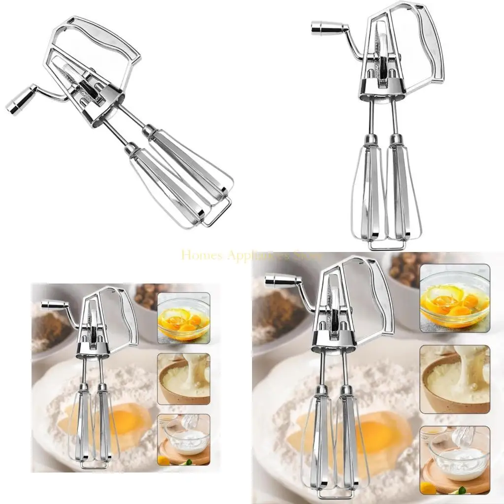 D0AB خلاط يد الفولاذ المقاوم للصدأ مع أداة المطبخ متعددة المواجهة للبيض مريح وسريع للضرب
