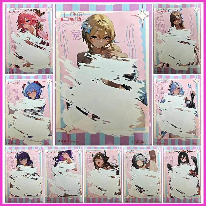 

Аниме «История богини», редкие коллекционные карты LSP A6 Shui Min Yae Miko Ganyu Lumine Shenhe Firefly, игрушки для мальчиков, подарок на день рождения