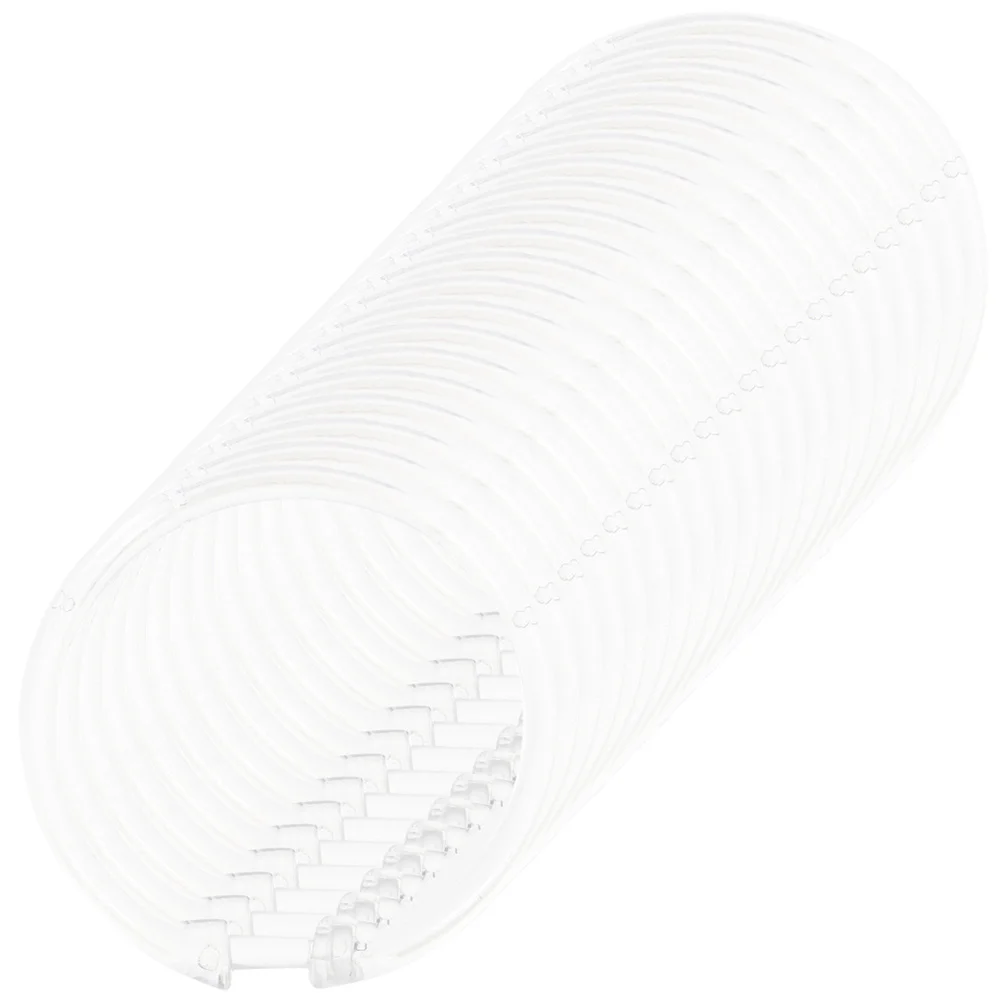 ห่วงม่านอาบน้ำแบบวงกลม 20 ชิ้น ใช้งานง่ายสำหรับม่านหน้าต่างห้องน้ำ ห่วงม่าน ตะขอแขวนม่านอาบน้ำ