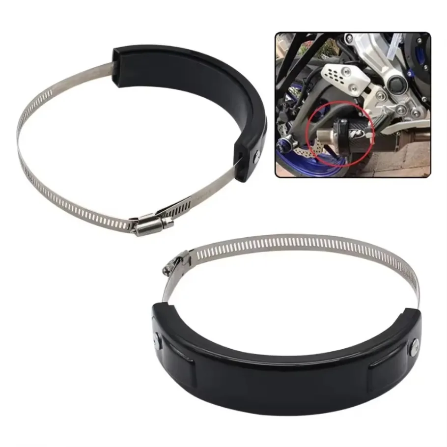 1pc Universal motorcycle accessories 100-160mm round exhaust protector exhaust pipe fixing ring