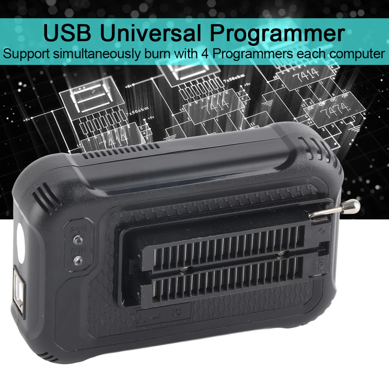 

AVR USB Programmer USB Programmer for TL866III EEPROM FLASH 8051 AVR MCU GAL with 9 Adapter Programmer