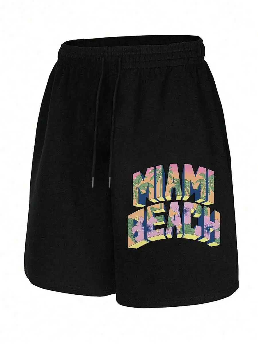 

Casual Shorts With Side Pockets And Drawstring Waist Summer Outdoor Fitness Sports Shorts For Men