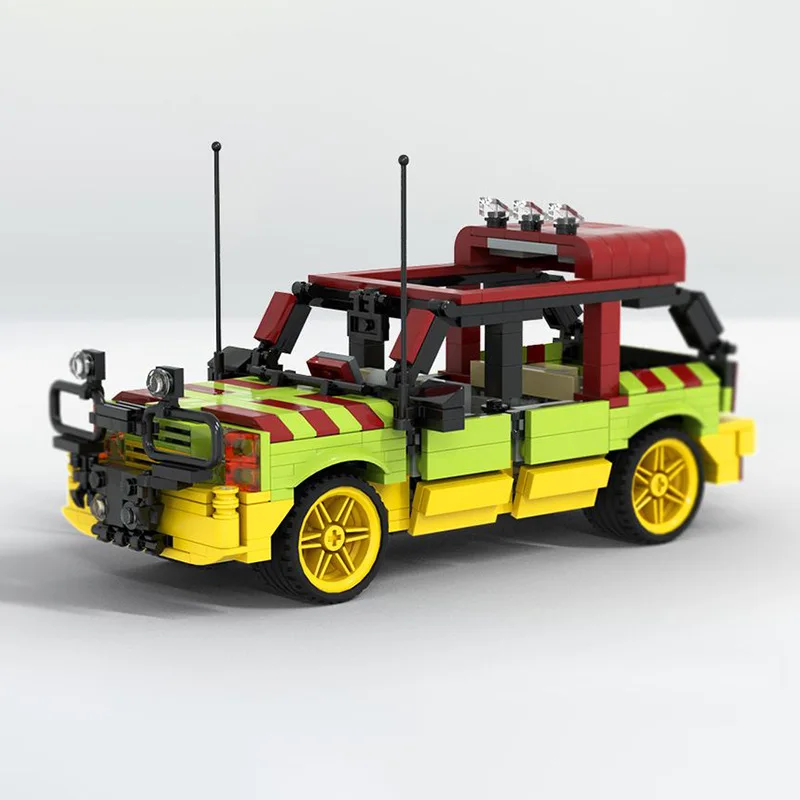 

Car Jurassiced public People park Explorer Soldier Building Blocks SUV off-road vehicle Brick Jeepped Bricks Model For Kids Gift