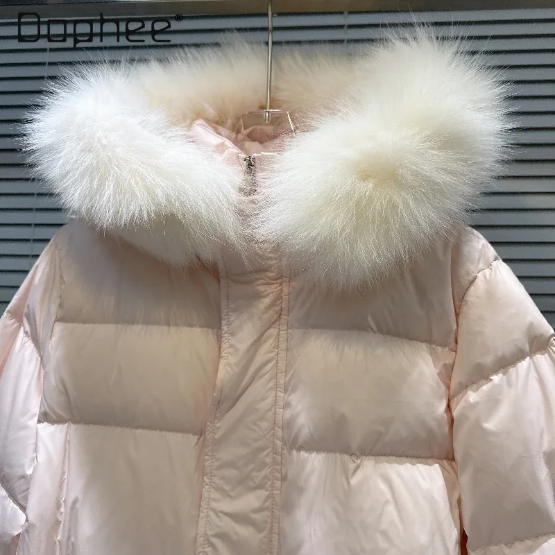 冬用エコフレンドリーファーカラーフード付きベルト付きスリムウォームコットンジャケットファッション無地多用途厚手コットンコート