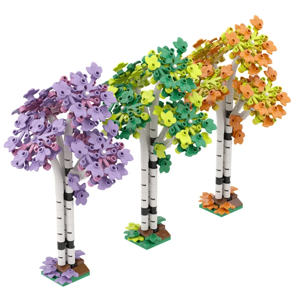 152PCS Poplar Tree Big Banyan Model Building Blocks Set Plant Scene Assembled Education Ornaments DIY Toys MOC Bricks Kids Gifts view 2