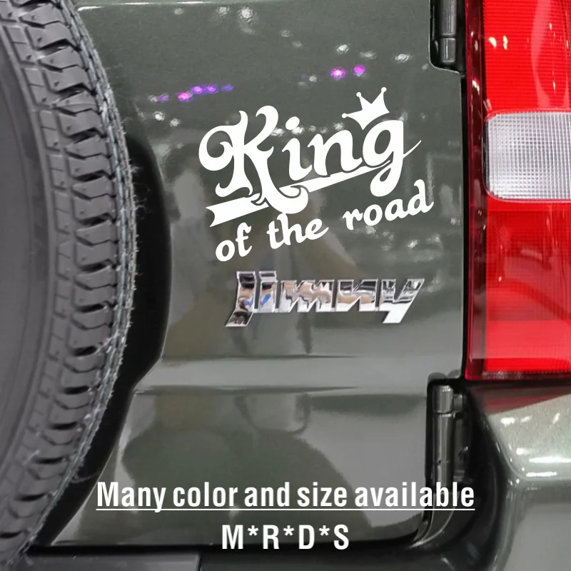 Mult size vinyl car sticker king of the road funny car sticker vinyl decal waterproof car auto sticker car truck bumper rear