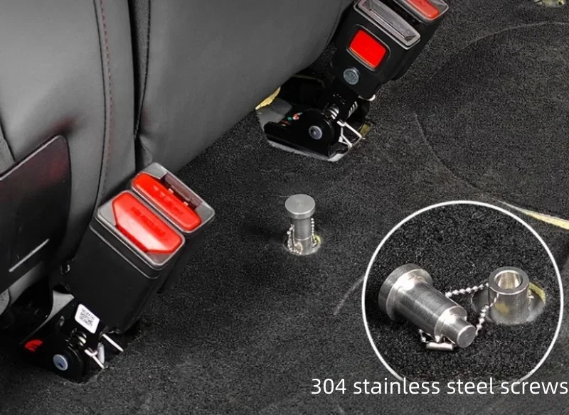 محدد المقعد الخلفي للسيارة مناسب لـ Jetour Traveller T2 2023 2024 2025 تعديل 304 الفولاذ المقاوم للصدأ الحد المسمار اكسسوارات السيارات