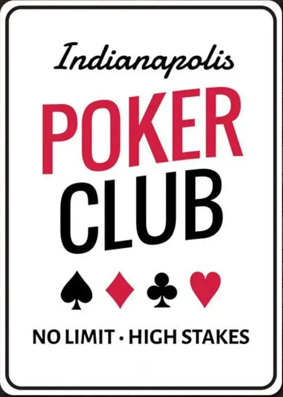Y1,Poker Clubs Sign, Poker Club Decor, Gambling Lover Gift Only Members, Metal