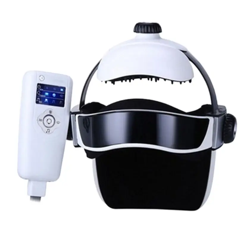 

Y1UF Electric for Head Massager Intelligent Air Pressure Vibration Finger Press Relaxation with Music Soothing Relax Helmet