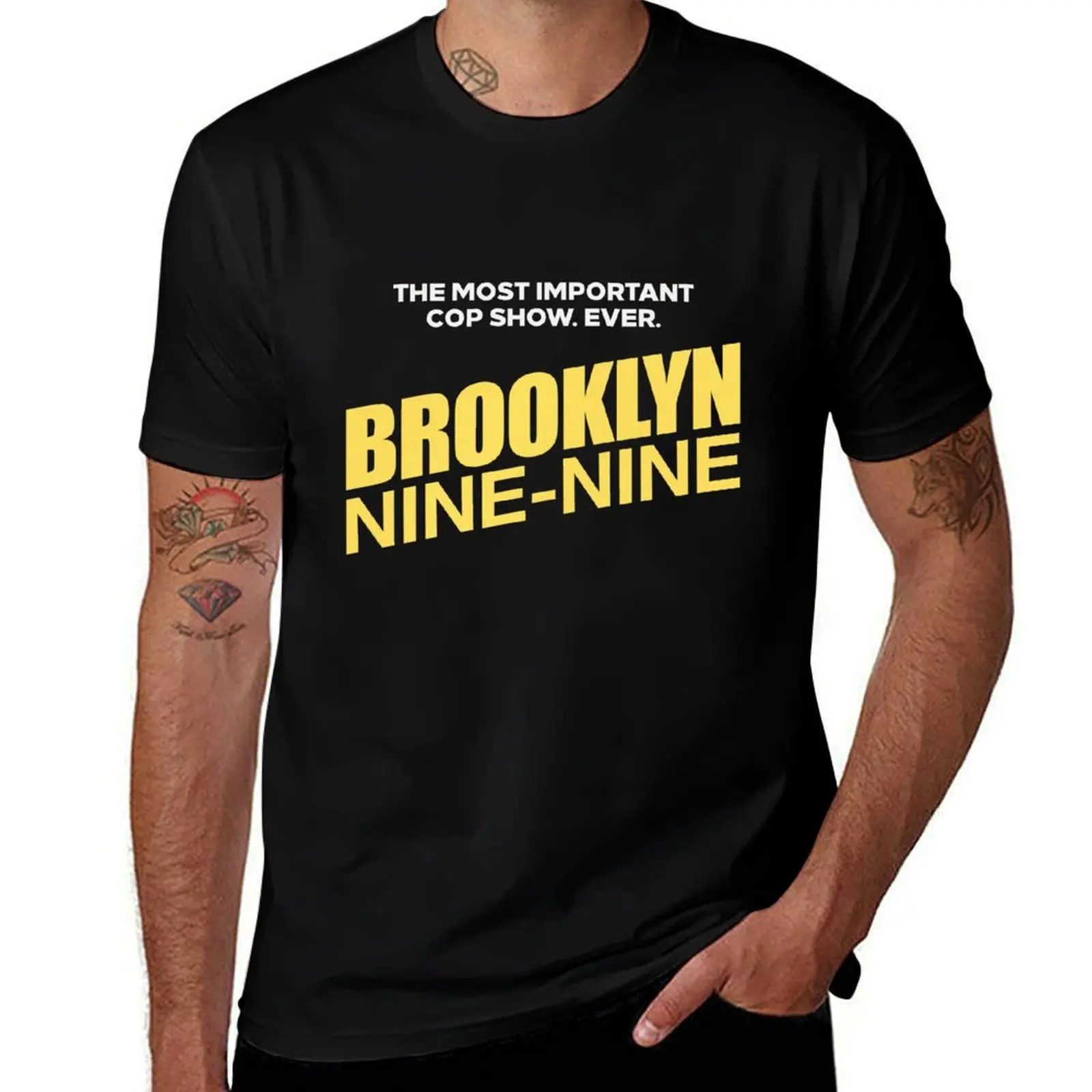 Brooklin Nine-Nine T-Shirt Casual Loose Fit Short Sleeve T-Shirt