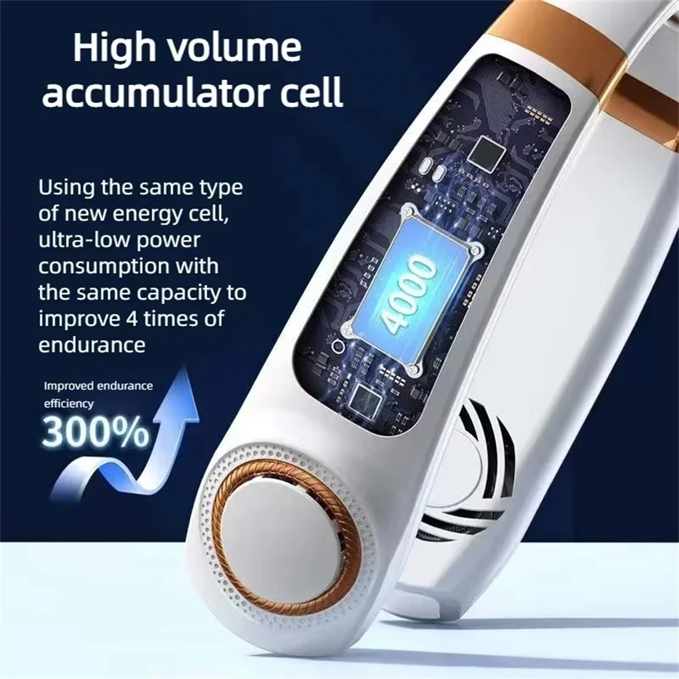Rechargeable USB Neck Fan – Hands-Free Wearable Personal Cooling Fan, Portable Battery-Operated Bladeless Neck Fan for Indoor & Outdoor Use 34 Sb5c3aafa760941198925e39581aa070f6