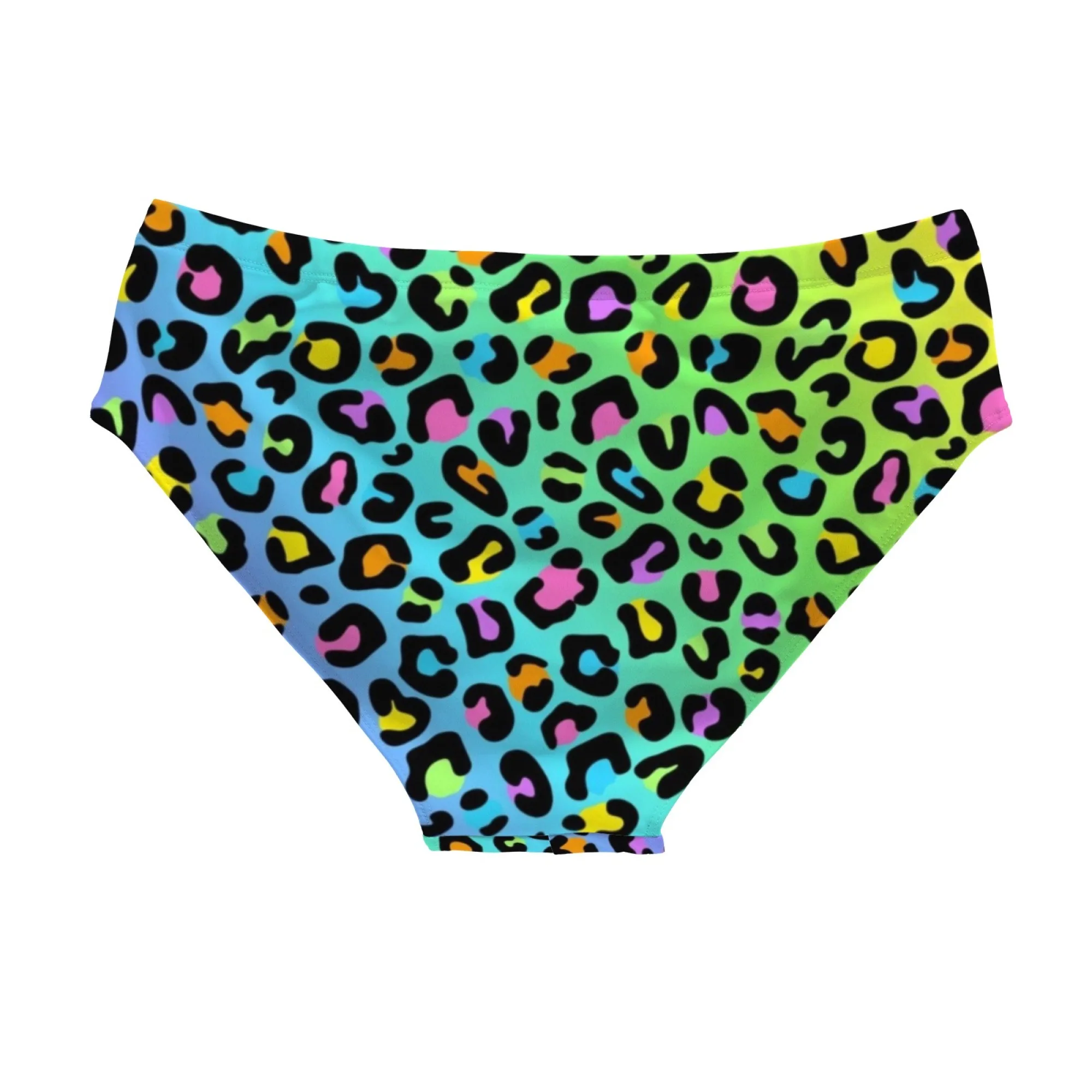Leopard Print Swim Trunks Lightweight Comfortable Sexy Men's Triangle Swim Trunks Pool Party Beach Vacation Sexy Men's Bikini