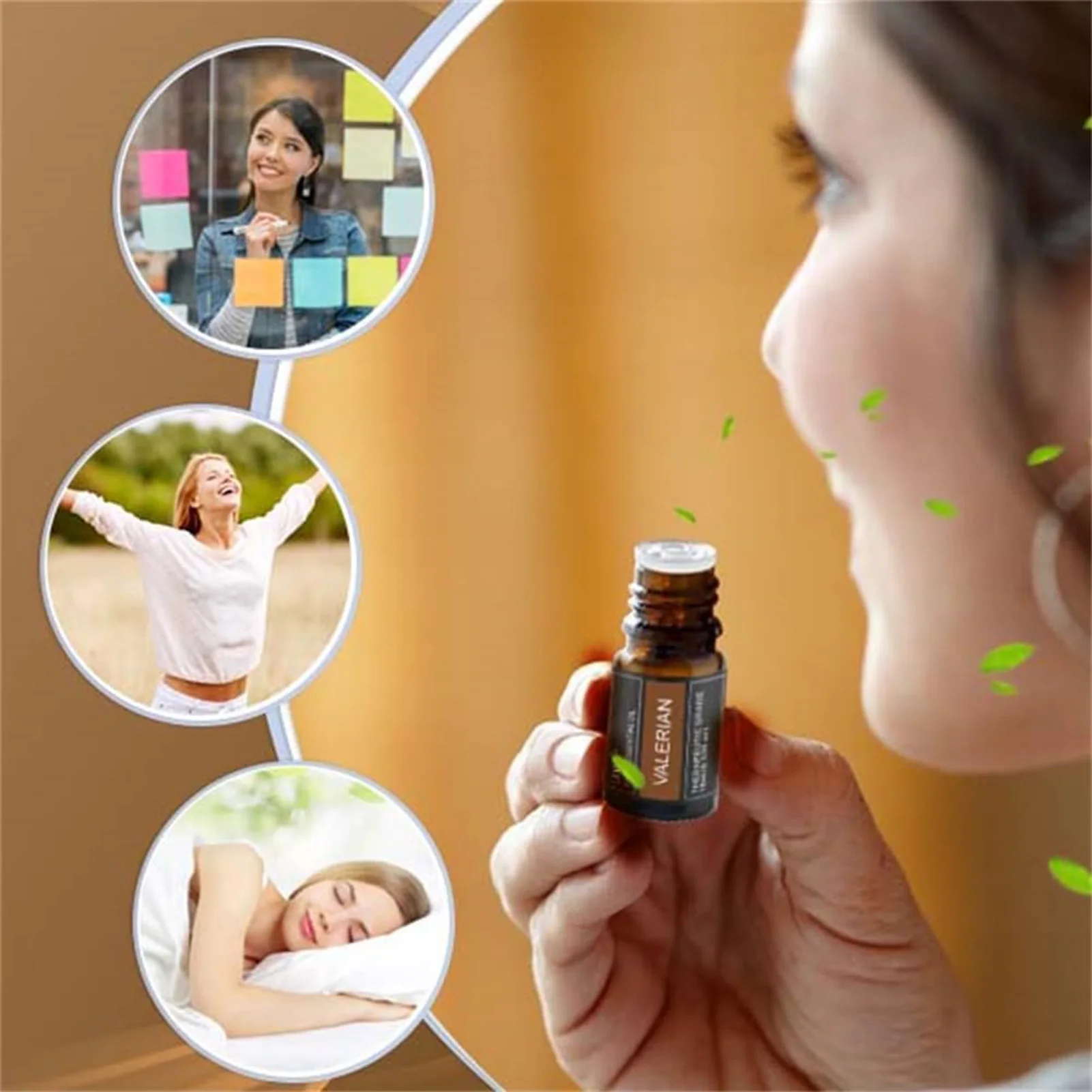 Valerian Essential Oil for Sleep Natural Sleep Aid Pure Essential Oil for Car Hotel Home Office Use