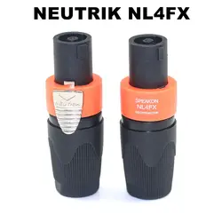 20PCS new high quality Neutrik NL4FX Speakon 4-pole plug Male Audio Speaker connector Speaker Amplifier NL4FX connector