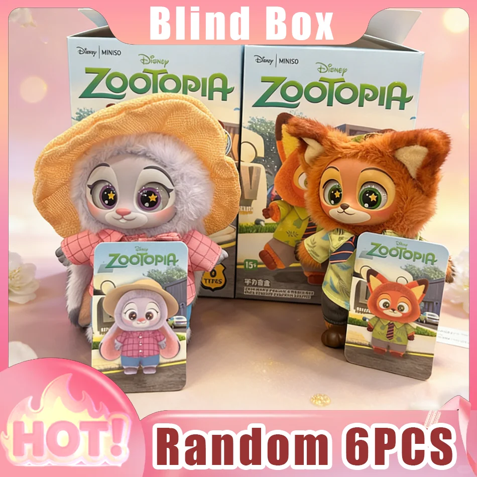 

Disney Zootopia Series слепая коробка милый Джуди Ник виниловый плюшевый кулон сумка-сюрприз Bellwether аниме кукла брелок Mystery Box игрушки