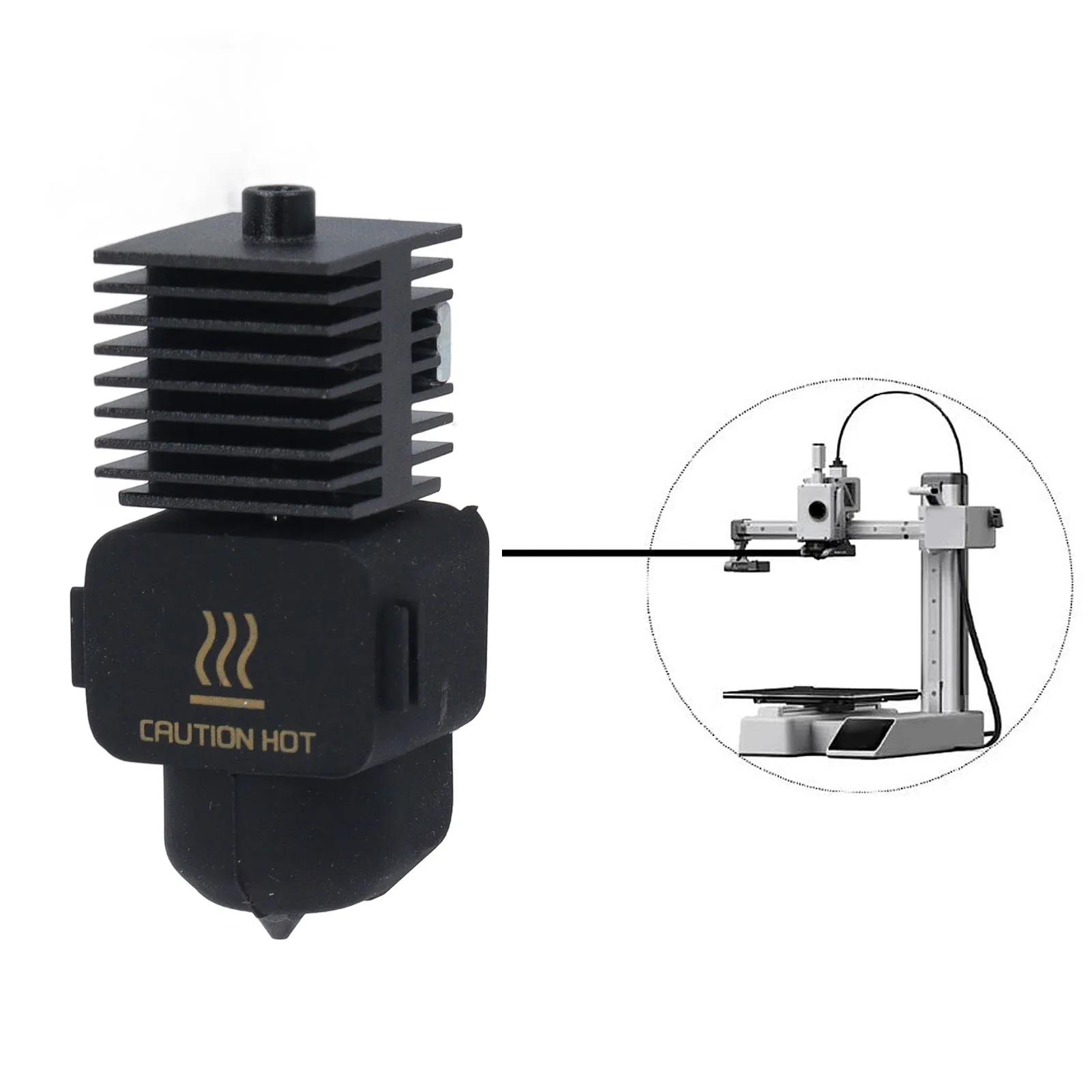 3D Printer Hotend Removable Hardened Steel Nozzle Kit Extruder Replacement Accessories for Bambu Lab A1 A1 Mini