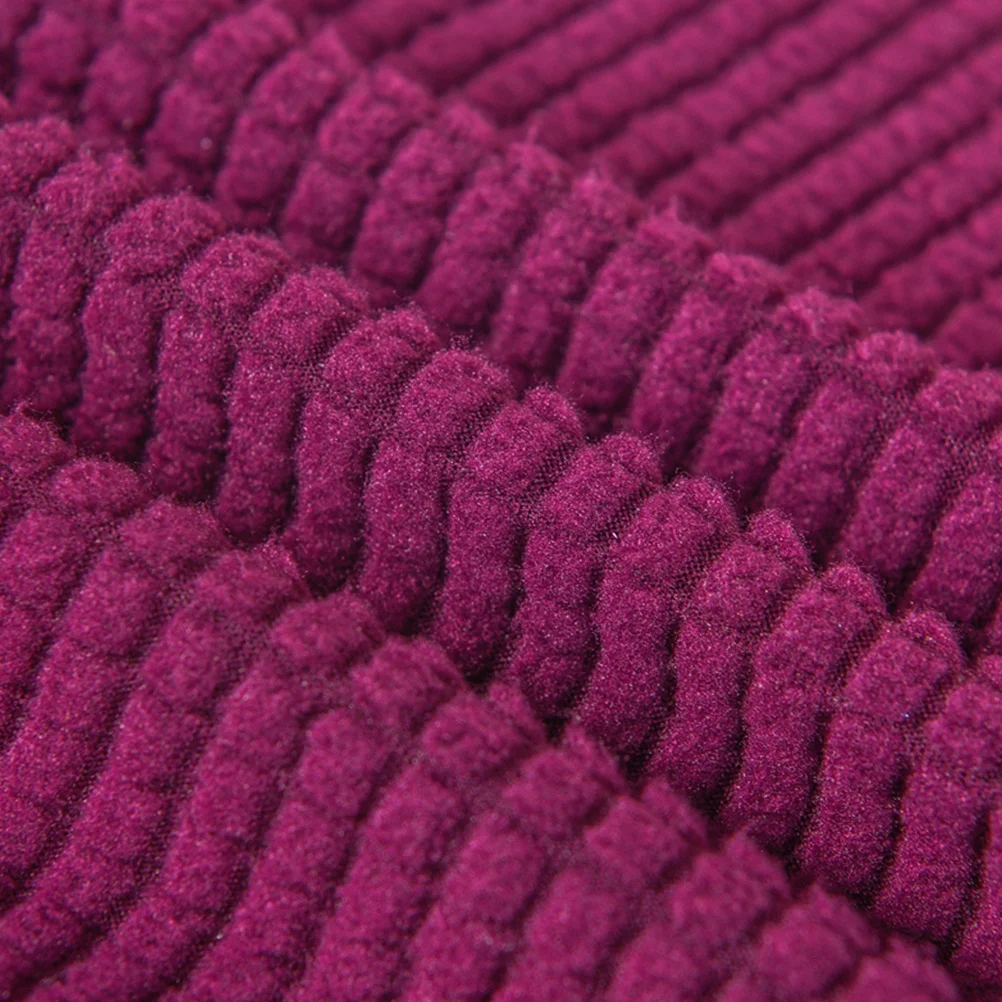 

Chair Cover 30-38Cm Dark Purple Round Elastic Spandex Polyester Washable Wrinkle Resistant Seat Case for Banquet Wedding Party