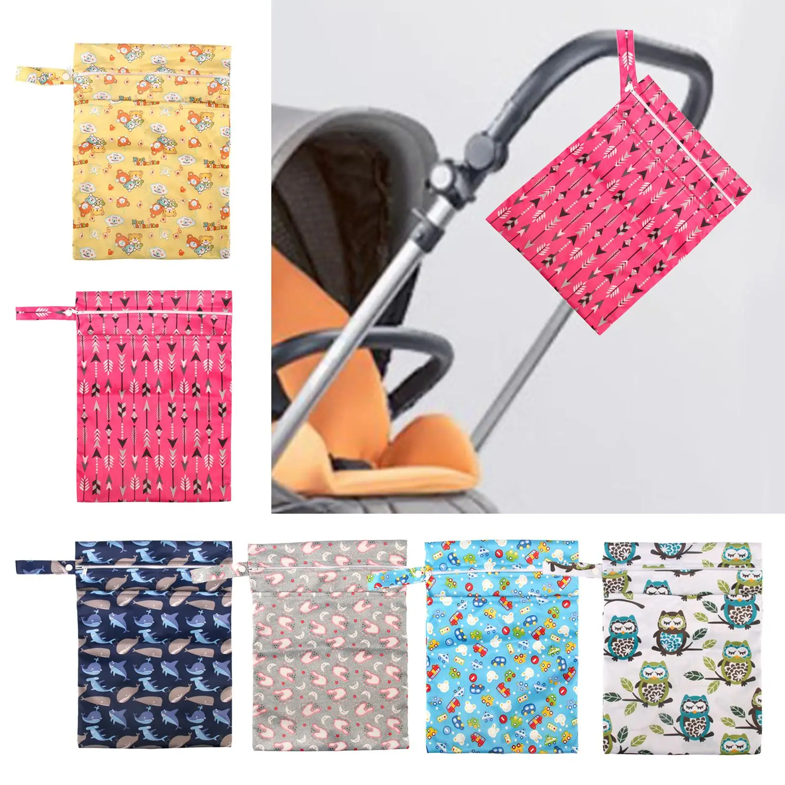 Stylish and Functional Diaper Bag with Multiple Compartments for Parents