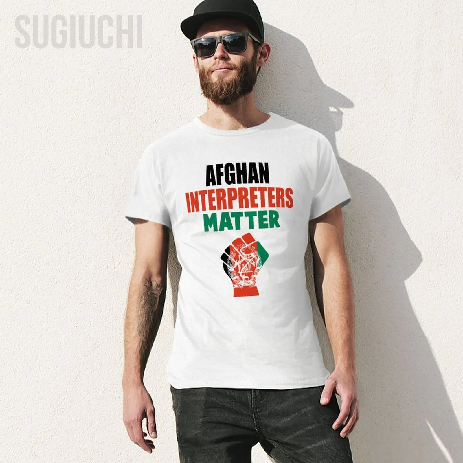 Men Afghani Interpreters Matter Save Afghanistan Tshirt Tees O-neck T Shirts Women Boys 100% Cotton Short T-Shirt Unisex
