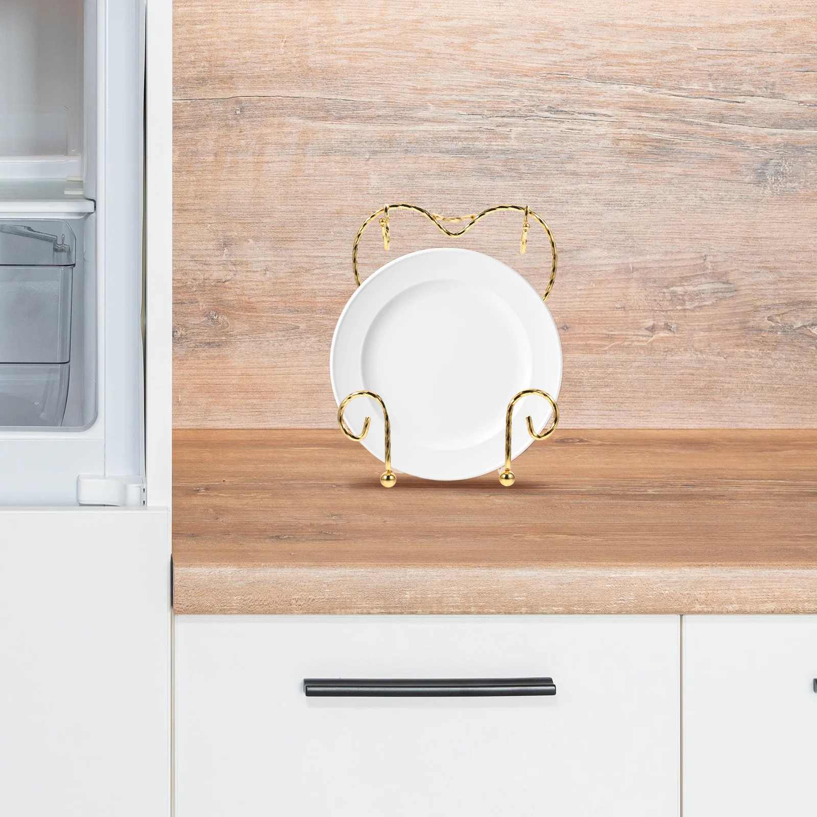 Espositore per piatti per tazze salvaspazio Design antiscivolo Funzione di drenaggio dell'acqua Pezzo decorativo elegante per cucina